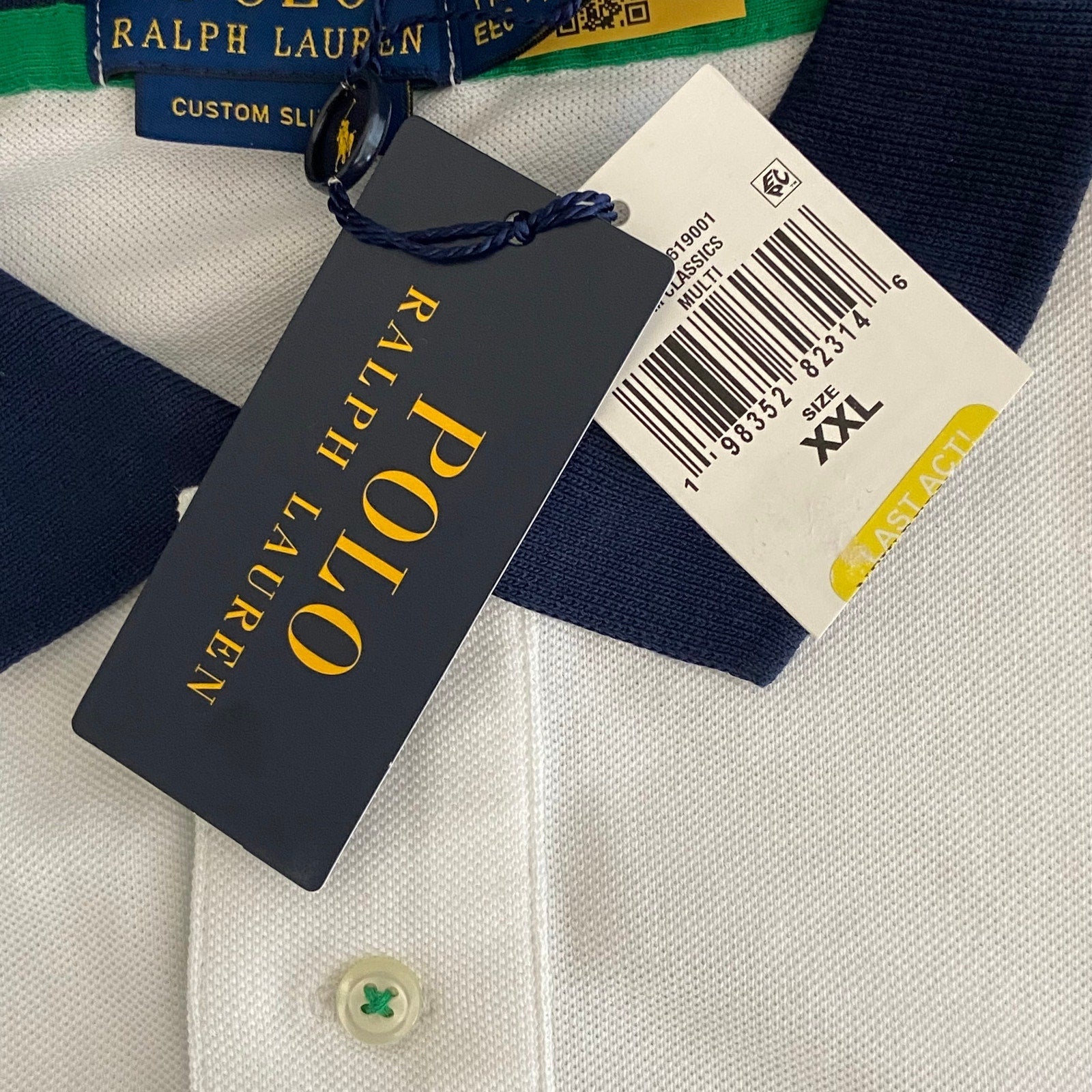 Polo Ralph Lauren Shirt Men's XXL Mesh Polo Shirt Custom Slim Fit Big Pony