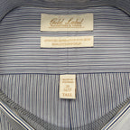 Roundtree & Yorke Shirt Big & Tall Men's 20 36/37 Blue Pinstripe Dress Shirt