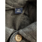 Faherty Polo Shirt Men's XL Reserve Short Sleeve Linen Washed Black