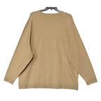 Murano Lux Textured Sweater Men's 4XT Big & Tall Crew Neck Light Khaki