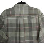 Tommy Bahama Shirt Men's XL Canyon Beach Flannel Smoke Grey Plaid