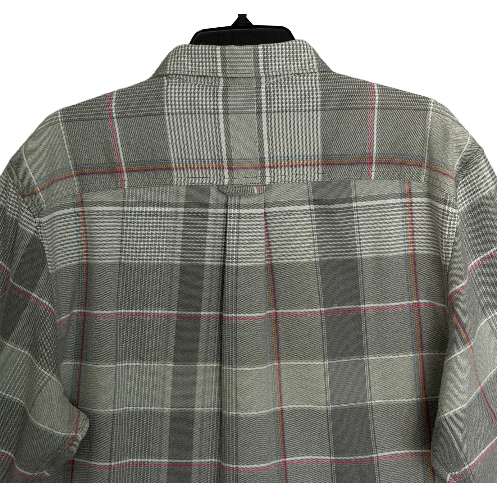 Tommy Bahama Shirt Men's XL Canyon Beach Flannel Smoke Grey Plaid