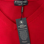 Hart Schaffner Marx Sweater Men's 3XT Big & Tall V-Neck Merino Wool Red