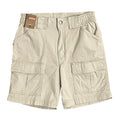 Roundtree & Yorke Shorts Men's 28W Cargo Shorts Classic Fit 7" Inseam Khaki