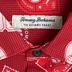 Tommy Bahama Baseball "The Bahama Coast" Men's Large Shirt Cincinnati Reds