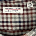 Roundtree & Yorke Big & Tall Men's 2XB Portuguese Flannel Button-Down Shirt