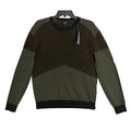 Armani Exchange Sweater Men's Small Crew Neck Lightweight Wool Color-Block