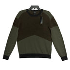 Armani Exchange Sweater Men's Small Crew Neck Lightweight Wool Color-Block
