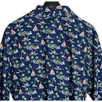 Polo Ralph Lauren Sleepwear Men's Cotton Robe Small/Medium Blue Tropical