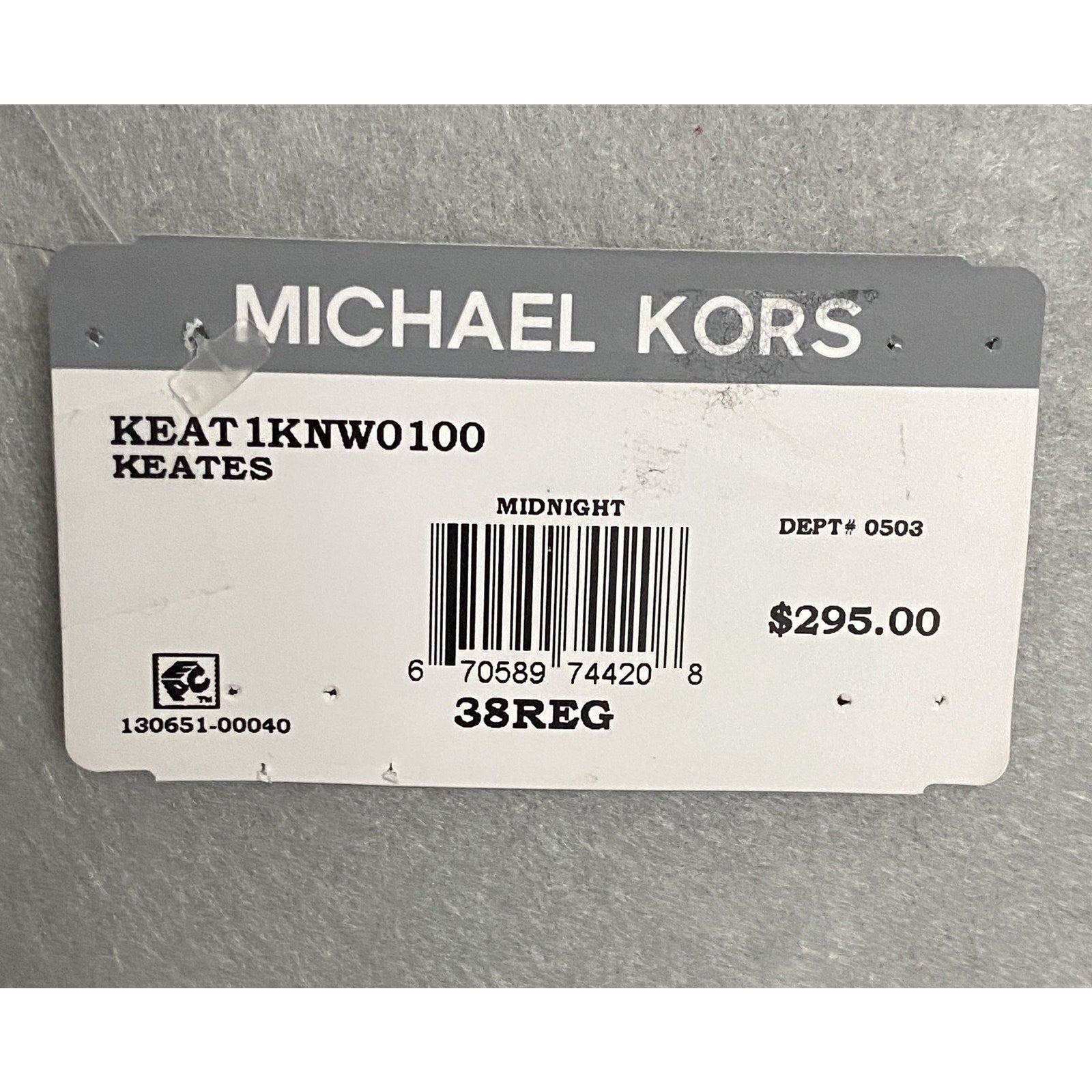 Michael Kors Men's 38 Regular Sport Coat Stretch Blue Herringbone