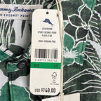 Tommy Bahama "The Coconut Point" Men's Large Shirt Floral Viridian Pine