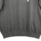 Tommy Hilfiger Sweater Men's XL Crew Neck Premium Cotton Long Sleeve Charcoal Grey