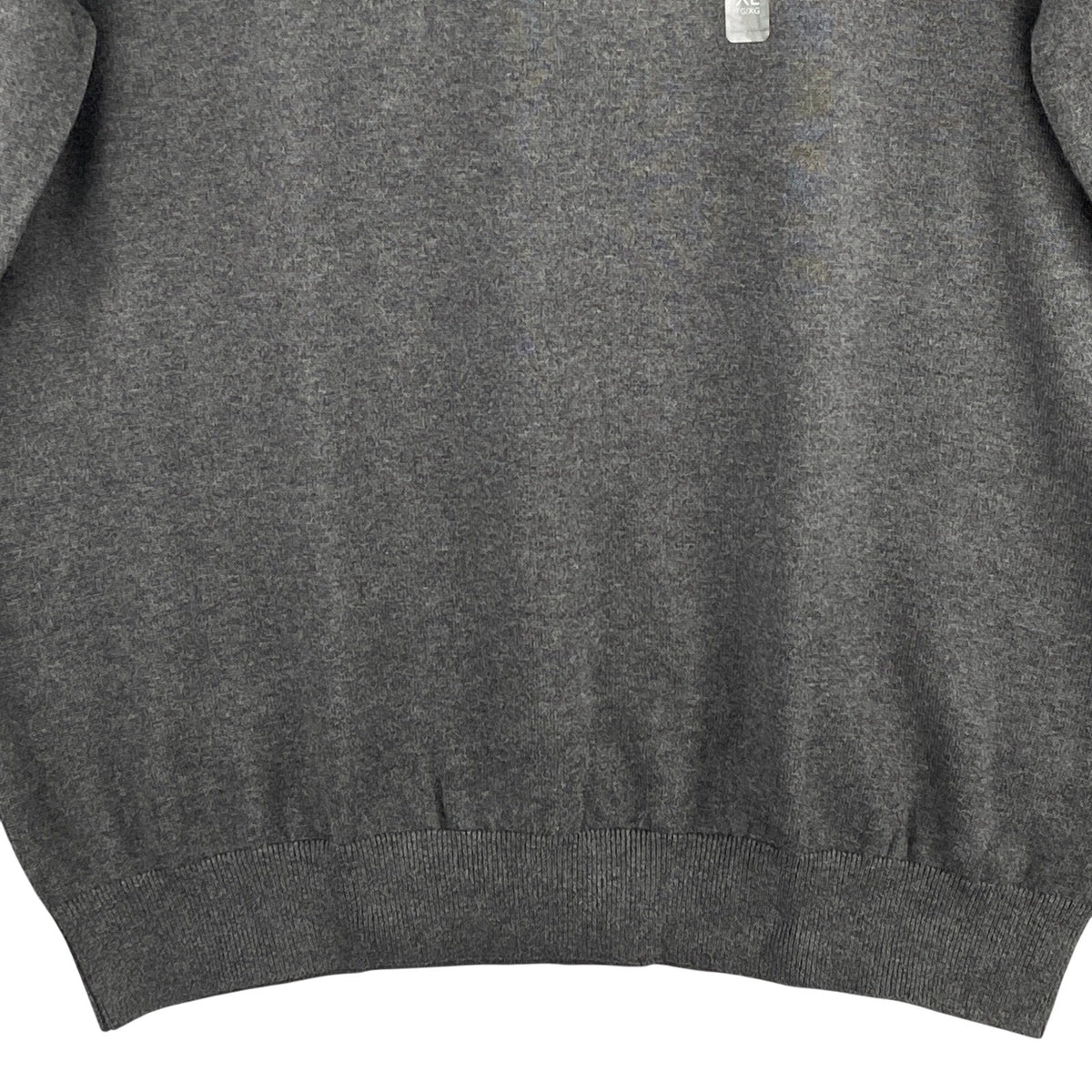 Tommy Hilfiger Sweater Men's XL Crew Neck Premium Cotton Long Sleeve Charcoal Grey
