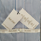 Roundtree & Yorke Shirt Big & Tall Men's 20 36/37 Blue/Pink Strp Dress Shirt