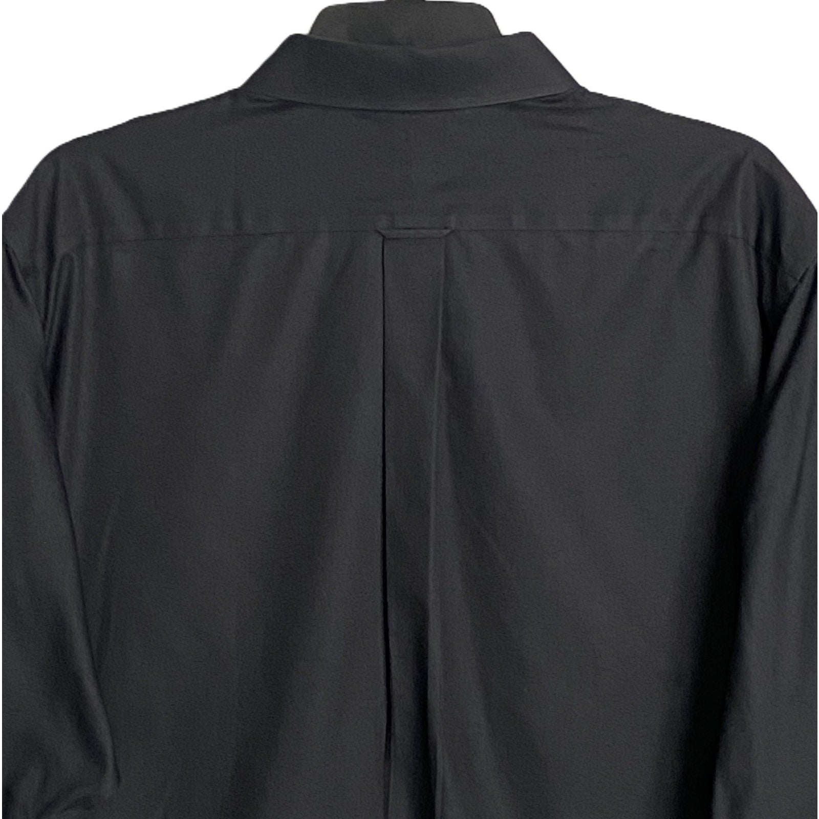 Roundtree & Yorke Dress Shirt Men's 20 36/37 Tall Slim Cotton Twill Black