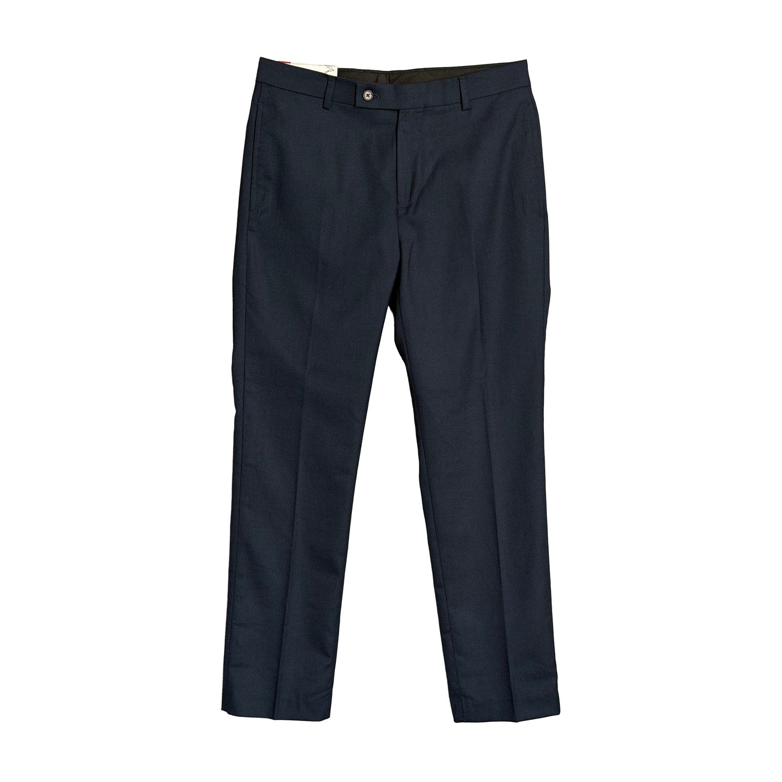 Calvin Klein Dress Pant Men's 34"x30" Slim Fit Flat Front Stretch Navy Blue
