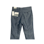 Perry Ellis Portfolio Pants Men's 33"x30" Modern Fit Linen Blend Blueprint