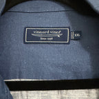 Vineyard Vines Casual Shirt Men's XXL Short Sleeve Cabana Shirt Blue