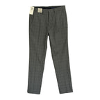 Kenneth Cole Dress Pants Men's 32"x32" Slim Fit Stretch Dark Grey Check