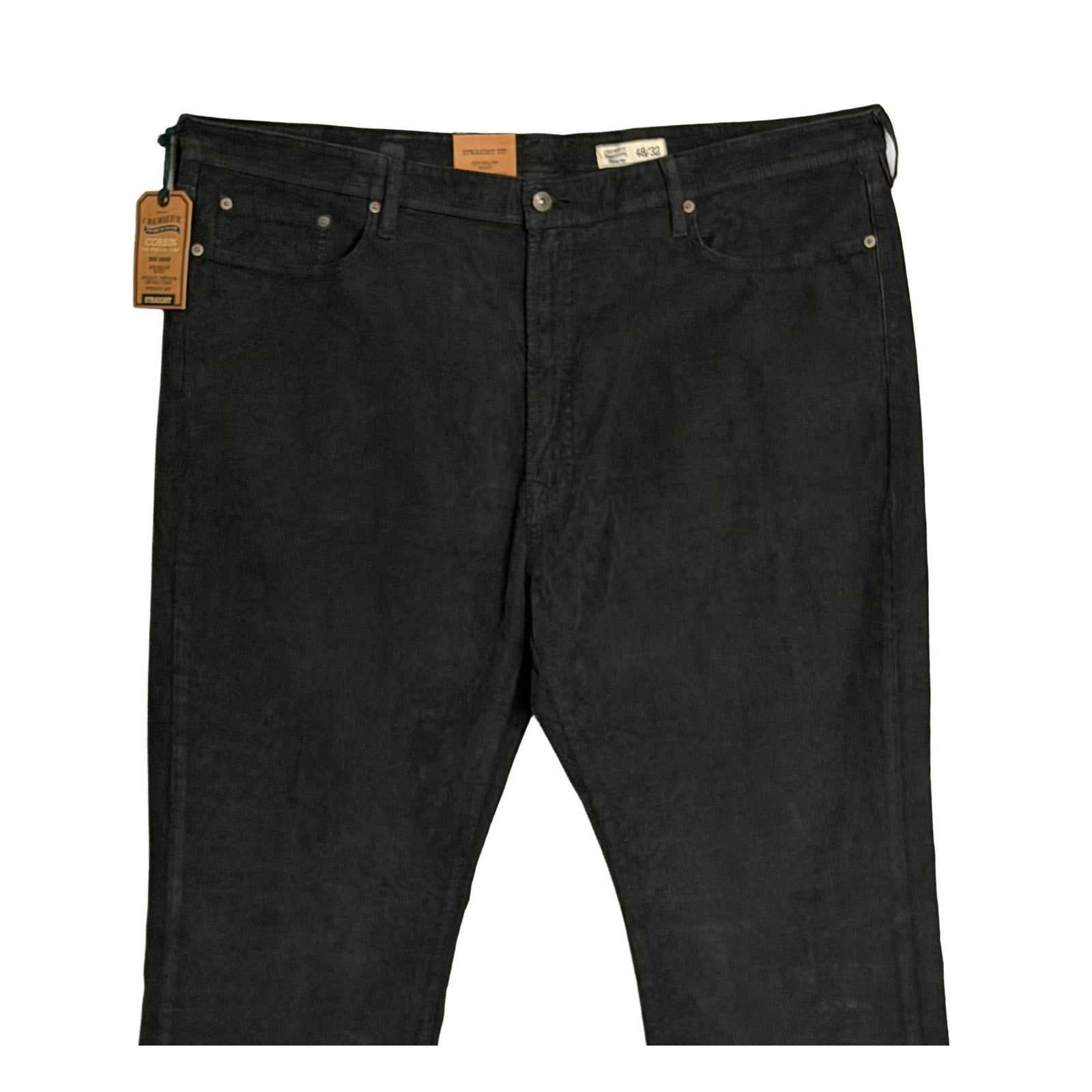 Daniel Cremieux Corduroy Pants Men's 48"x32" Straight Fit Stretch Charcoal