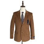 Nautica Men's 38 Regular Corduroy Sport Coat Modern Fit Camel Brown