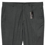 Armani Exchange Dress Pant Men's 40W Flat Front Raw Hem Stretch Wool Gray