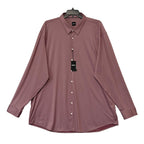 Boss Performance Dress Shirt Men's 5XL Big & Tall Roan Kent Long Sleeve Dark Pink