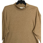 Daniel Cremieux Mock Neck Shirt Signature Solid Interlock Men's XL Brown