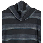 Quiksilver Pullover Hoodie Long Sleeve Men's Small Drawstring Blue Stripe