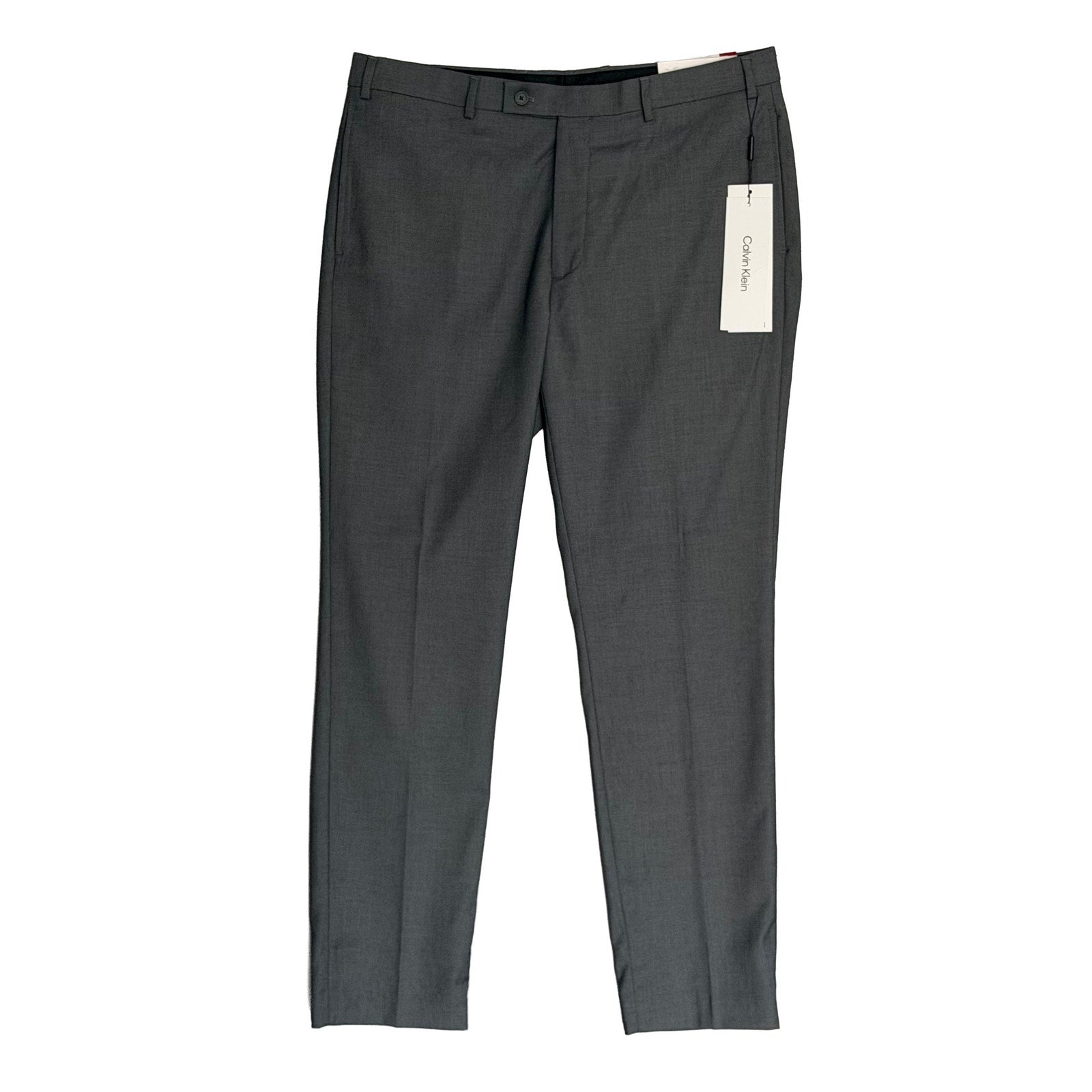 Calvin Klein Dress Pants Men's 38"x32" Slim Fit Stretch Jerome Medium Grey