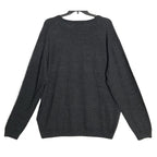 Hart Schaffner Marx Sweater Men's 3XB Big & Tall V-Neck Merino Wool Charcoal