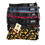 Saxx Boxer Briefs w/Fly Lot of 5 Men's 4XL Ballpark Pouch Fly Multicolor
