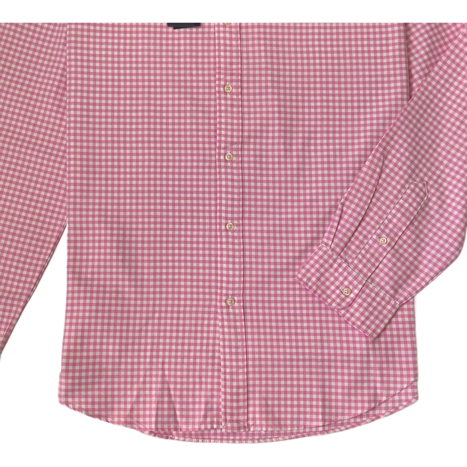 Polo Ralph Lauren Shirt Men's XXL Classic Long Slv Oxford Pink White Gingham