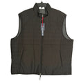 Daniel Cremieux Reversible Vest Men's XXL Full Zip Mock Neck Black Grey