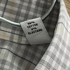 Calvin Klein Dress Shirt Men's Large Steel+ Regular Fit Stretch Grey Plaid