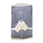 Roundtree & Yorke Shirt Men's 19 36/37 Big & Tall Cotton Dobby Blue Check