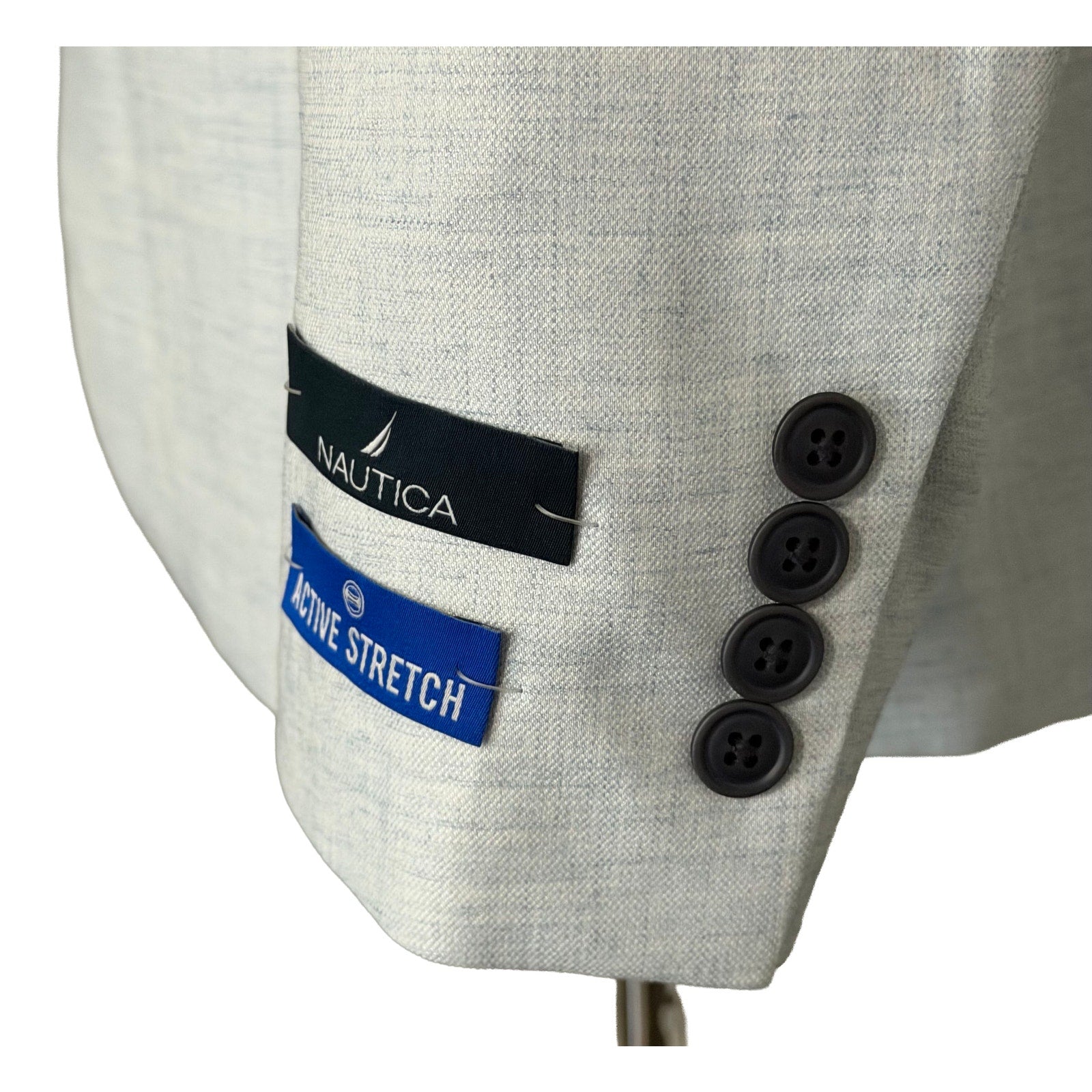 Nautica Sport Coat Men's 42 Regular Modern Fit Active Stretch Lt Blue