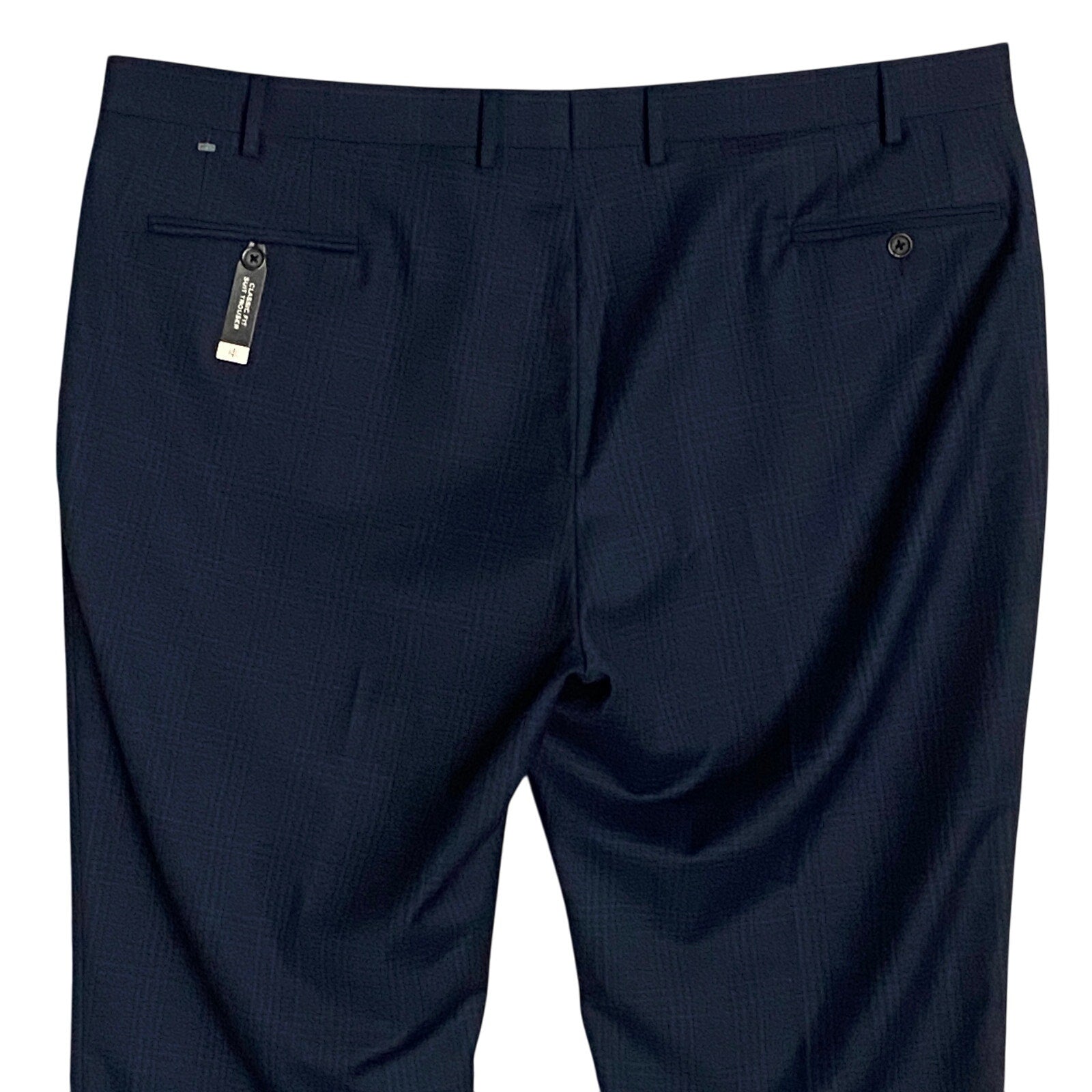 Lauren Ralph Lauren Men's 44x32 Classic Fit Ultraflex Suit Pant Blue Plaid NEW