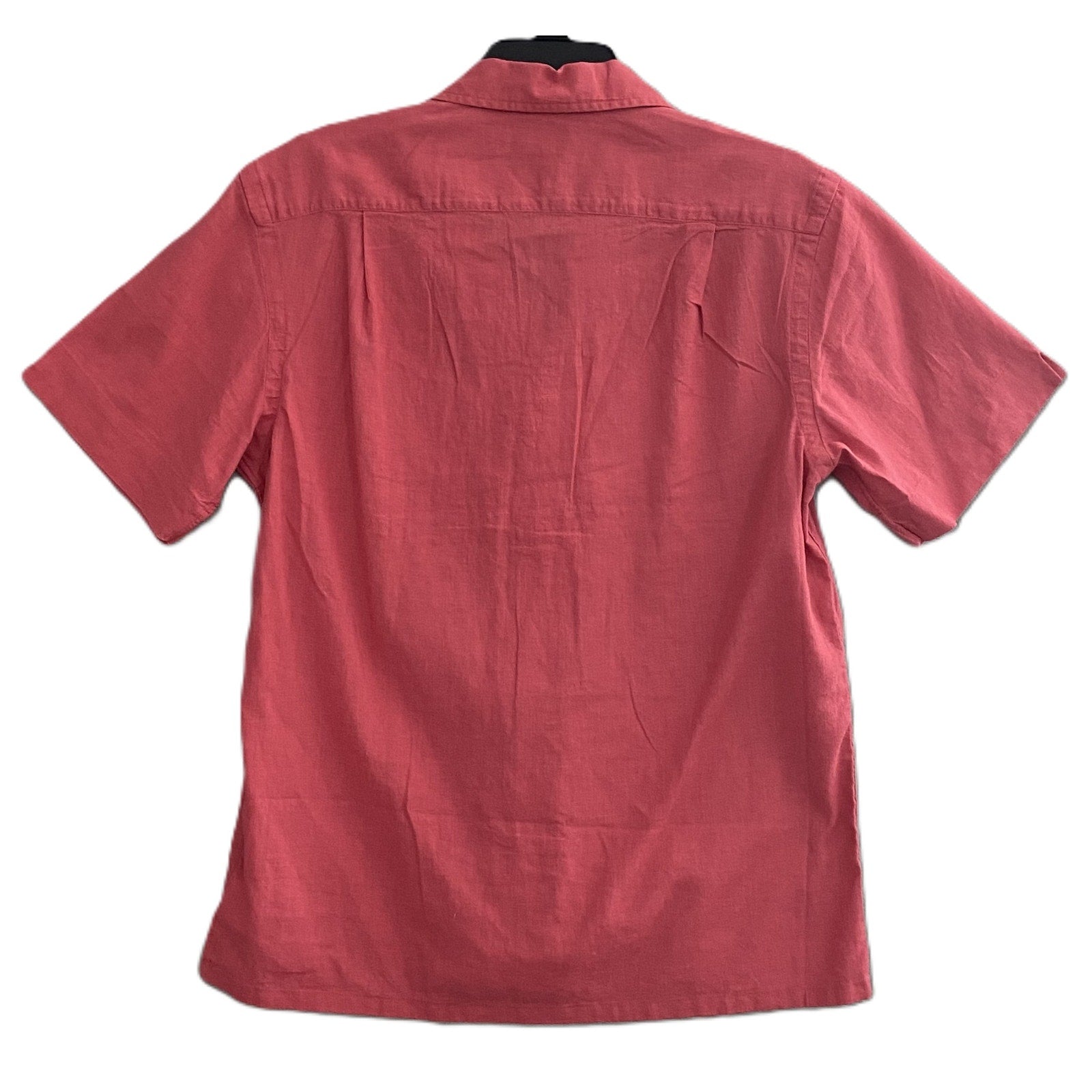 Polo Ralph Lauren Shirt Men's Small Classic Fit Short Slv Linen Blend Red