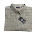Roundtree & Yorke Oxford Dress Shirt Men's 4XB LS Big & Tall Green Red