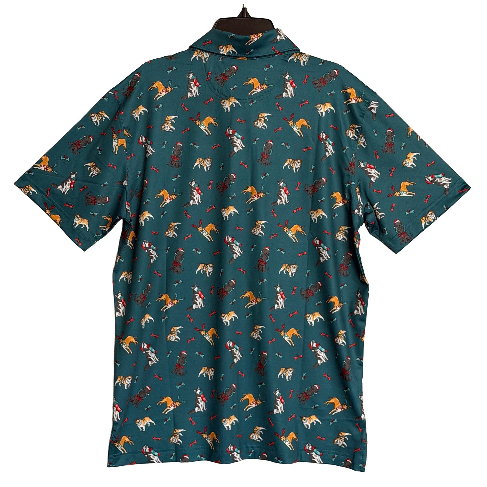 Chubbies Polo Shirt Men's Small "That's the Spirit" Short Sleeve Green