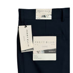 Perry Ellis Portfolio Pant Men's 32"x30" Modern Fit Flat Front Total Eclipse
