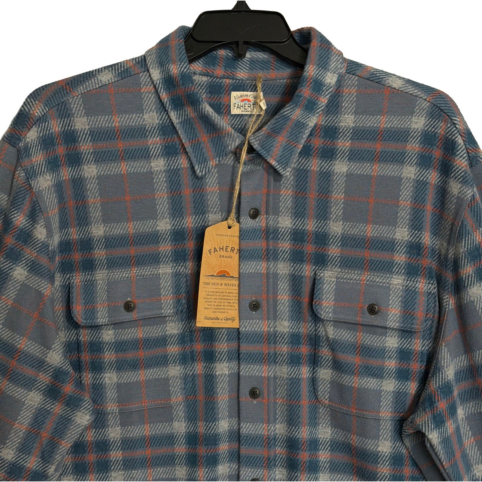 Faherty Legend Sweater Shirt Men's XXL Long Sleeve Soft Flannel Pockets