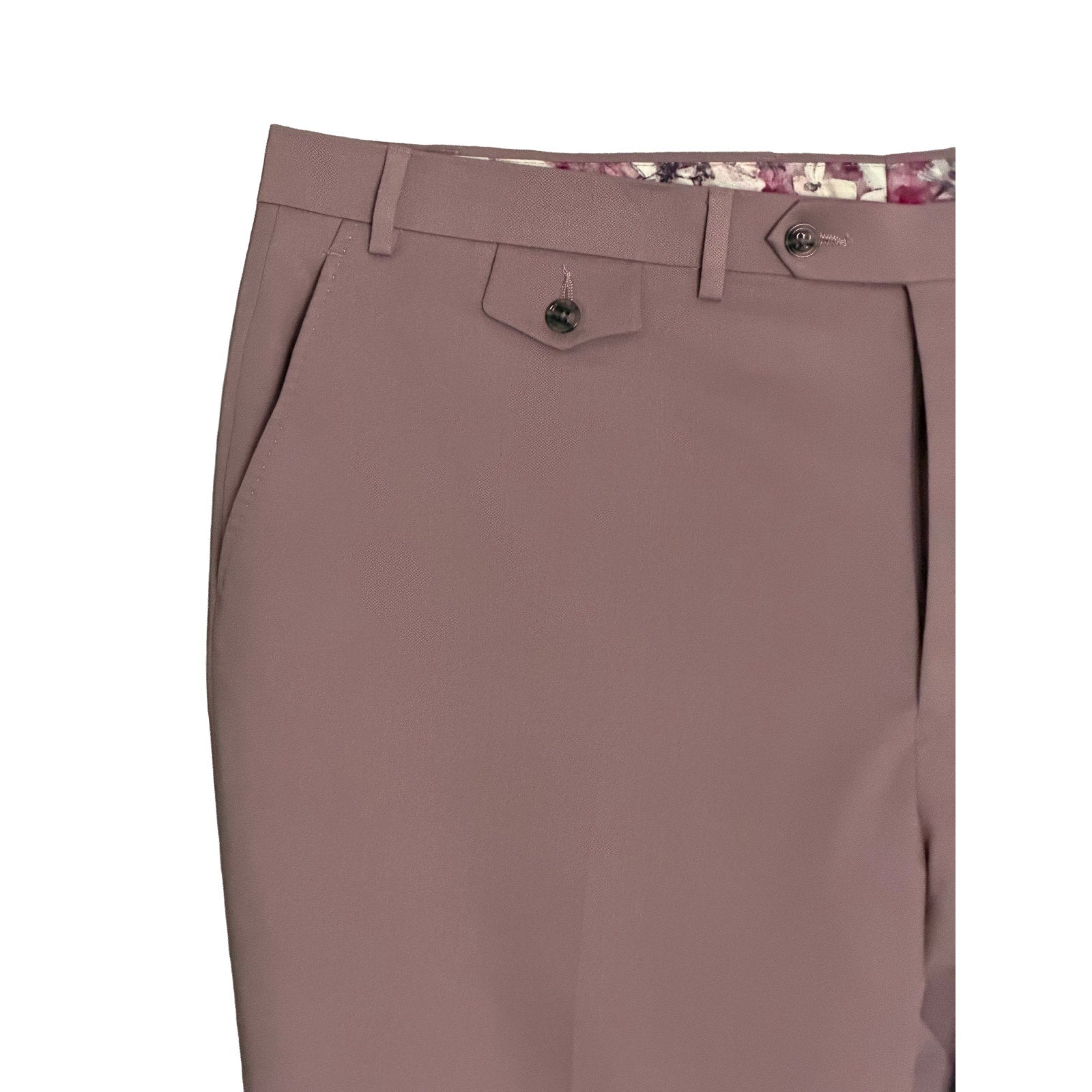 Tayion Dress Pants Men's 42"x30" Awonder Flat Front Stretch Mauve