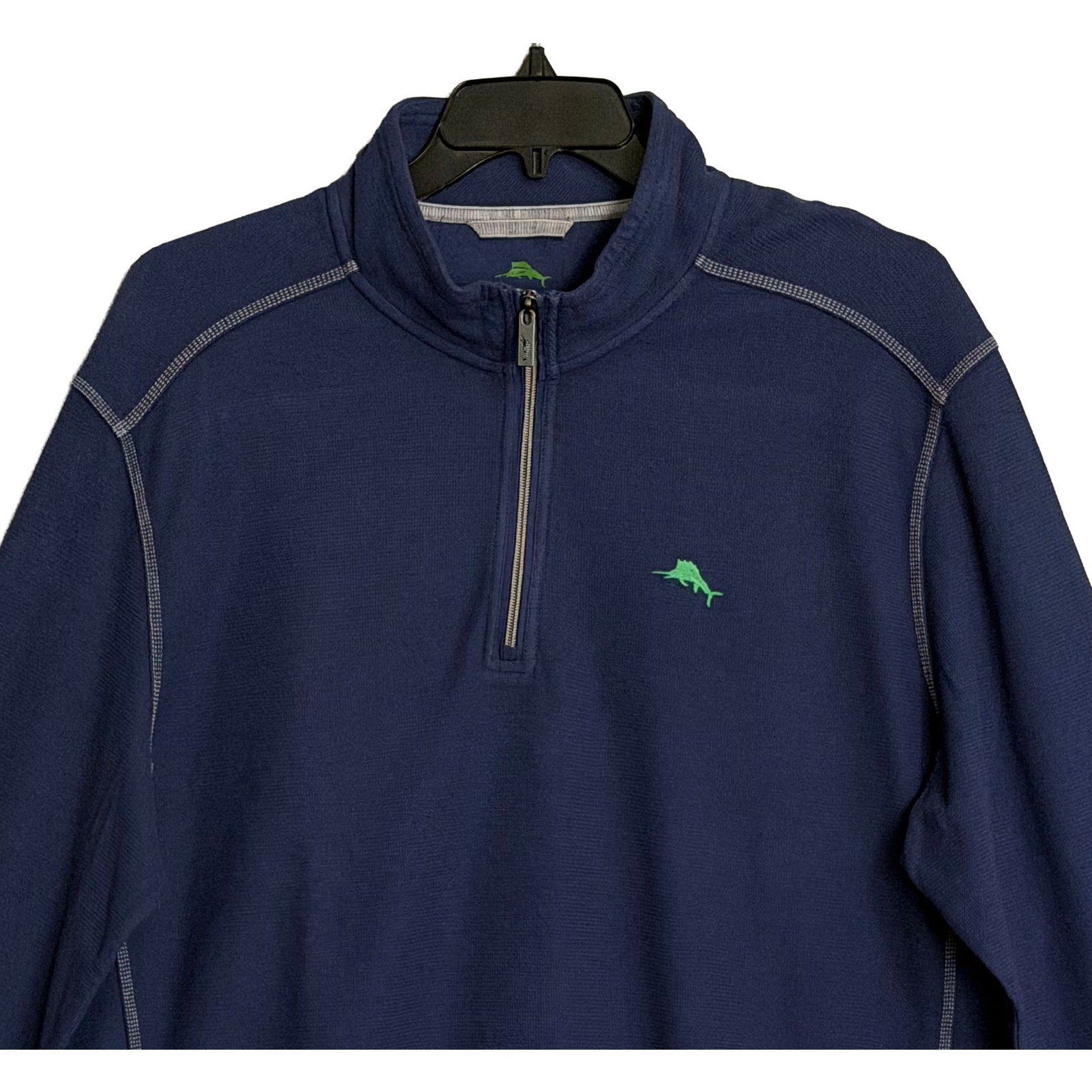 Tommy Bahama Half-Zip Men's 2XLB Big & Tall Montego Bay Sweatshirt Navy