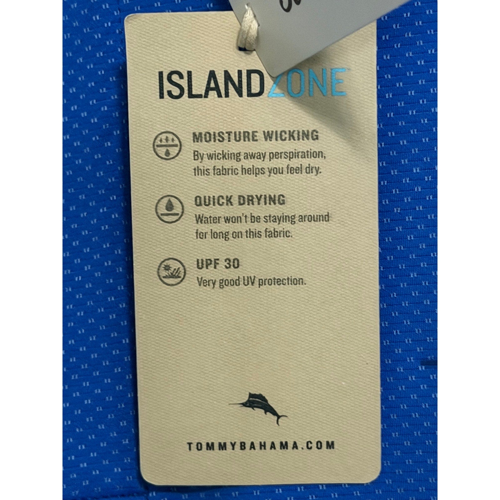 Tommy Bahama Polo Shirt Men's 2XLT Short Sleeve Palm Desert Tides Blue NEW
