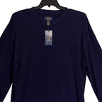 Polo Ralph Lauren Sleepwear Men's 1XT Crew Neck Long Sleeve Knit Shirt Blue