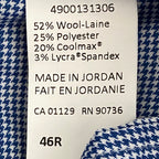 Hart Schaffner Marx Pants Men's 46R Dress Pant New York Fit Wool Blue