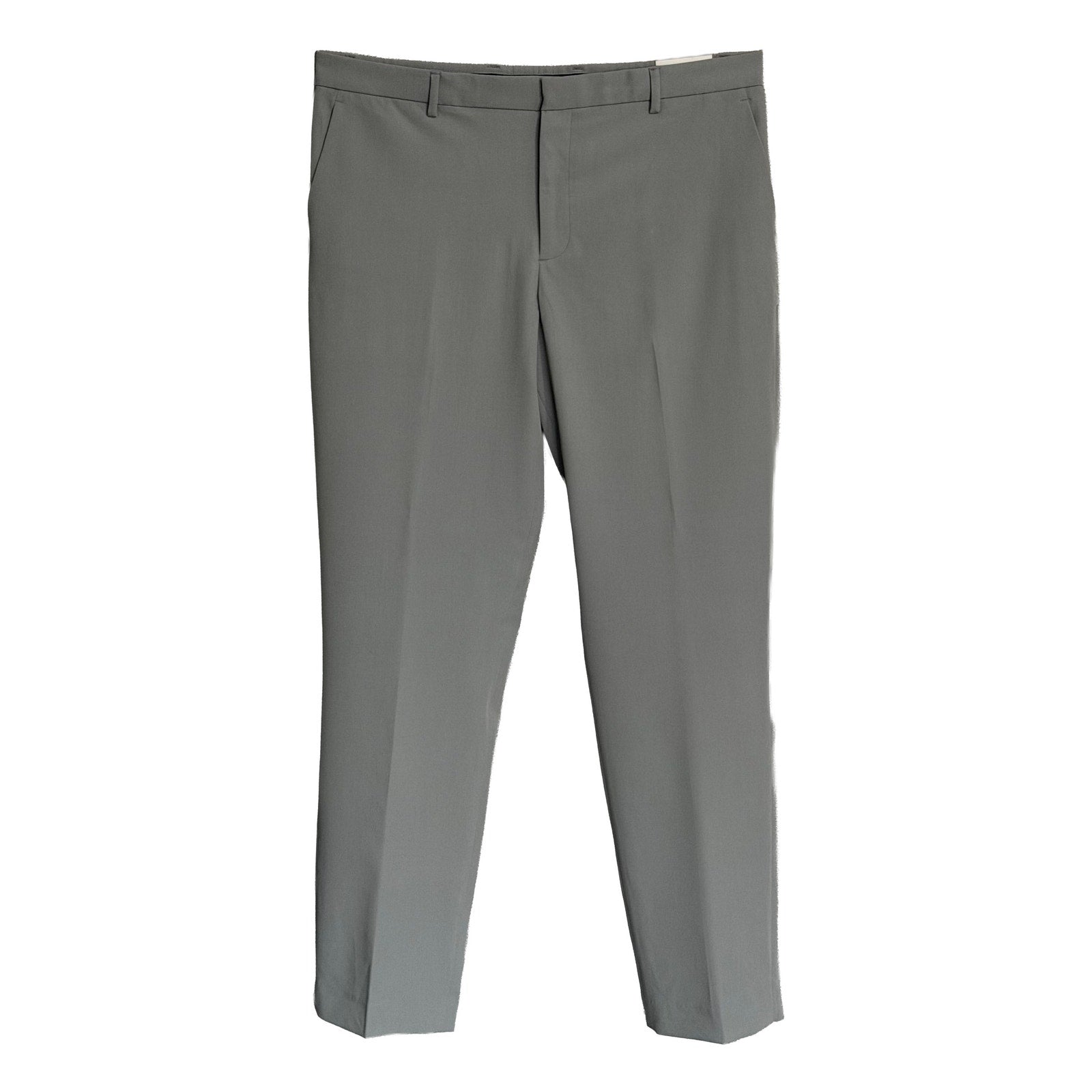 Perry Ellis Portfolio Pants Men's 38x34 Modern Fit Dress Pant Chiseled Stone