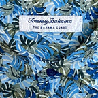 Tommy Bahama Shirt Men's 3XLT Big & Tall Bahama Coast Chico Palms Blue